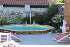 Giardino Romagnano sesia verdedeisgn piscina legno